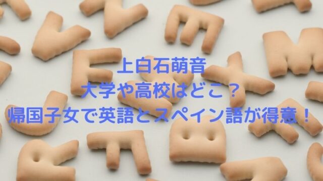 上白石萌音の大学や高校はどこ？帰国子女で英語とスペイン語が得意！